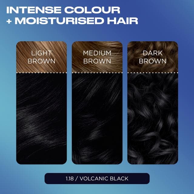 Clairol Nice'N Easy Bold 1.18 Volcanic Black Permanent Hair Dye - gallery image 3