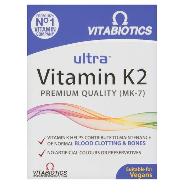 Vitabiotics Ultra 60 x Vitamin K2 Tablets - gallery image 1