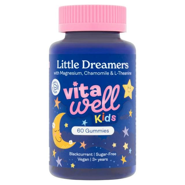 Vitawell Little Dreamers 60 x Blackcurrant 3 + Years Kids Gummies - gallery image 1