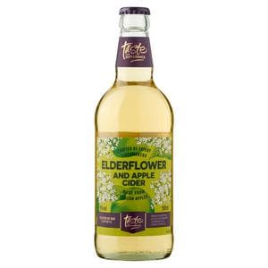 Sainsbury's 500ml Elderflower & Apple Cider Bottle, Taste the Difference