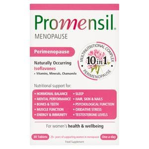 Promensil 30 x Menopause Perimenopause 10 in 1 Food Supplement Tablets