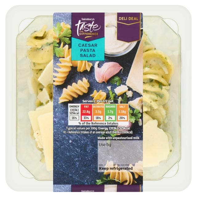 Sainsbury's 200g Caesar Pasta Salad, Taste the Difference - gallery image 1