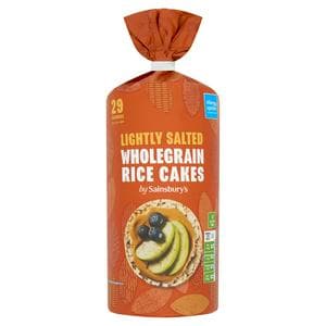 Sainsbury's 135g Lightly Salted Wholegrain Rice Cakes