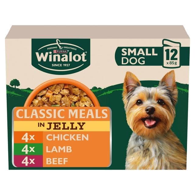 Winalot 12 x 85g Meaty Chunks Mixed in Jelly Wet Small Dog Food - gallery image 1