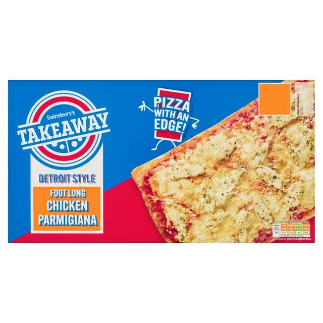 Sainsbury's Takeaway 495g Detroit Style Foot Long Chicken Parmigiana Pizza - gallery image 1