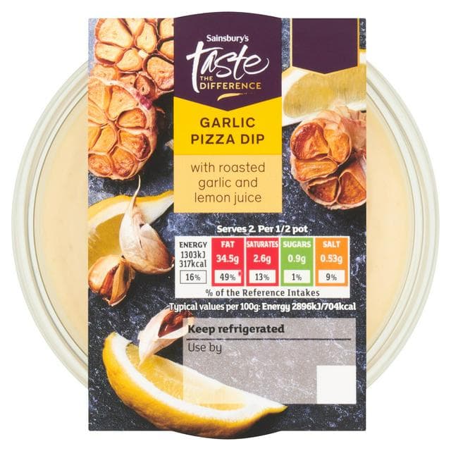 Sainsbury's 90g Garlic Pizza Dip, Taste the Difference - gallery image 1