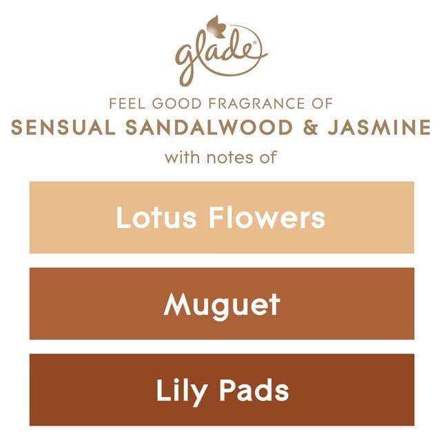 Glade Sandalwood & Jasmine Air Freshener Scented Candle 112g - gallery image 2