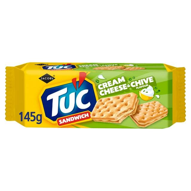 Jacob's Tuc Sandwich 145g Cream Cheese & Chive Flavour Cracker - gallery image 1