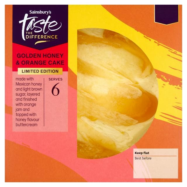 Sainsbury's 365g Honey & Orange Cake, Taste the Difference - gallery image 1
