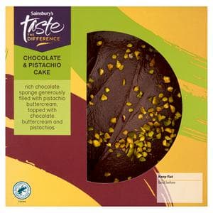 Sainsbury's 470g Chocolate & Pistachio Cake, Taste the Difference