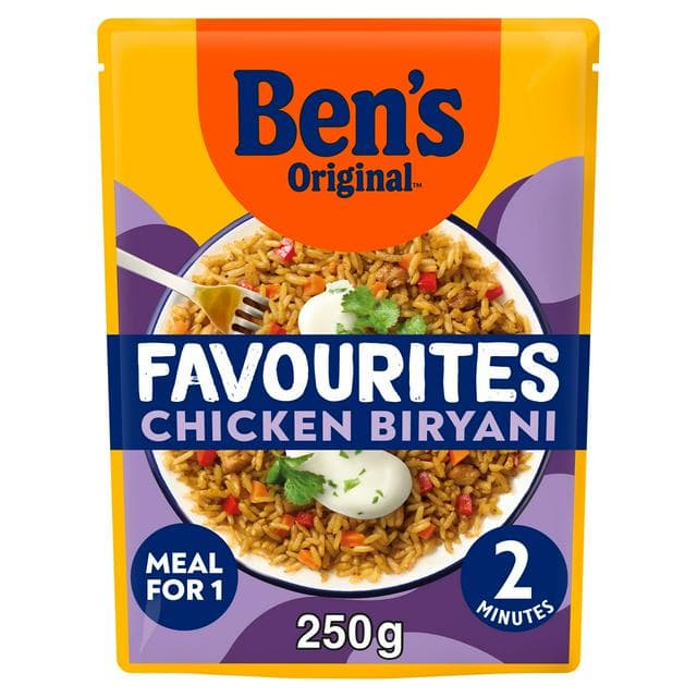 Ben's Original 250g Favourites Biryani Chicken & Vegetable Microwave Rice Meal - gallery image 1