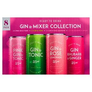 Gin & Mixer Collection 8 x 250ml