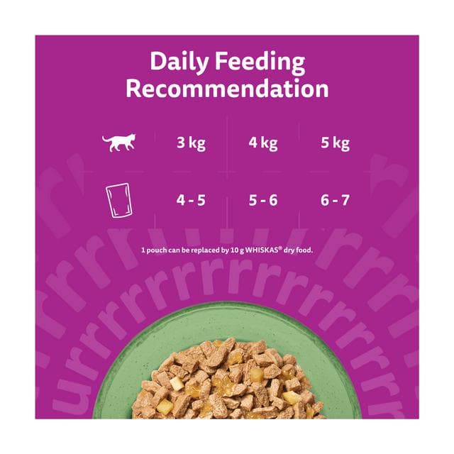 Whiskas Superfoods 6 x 50g 1+ Mixed Selection in Jelly Wet Cat Food Pouches - gallery image 4
