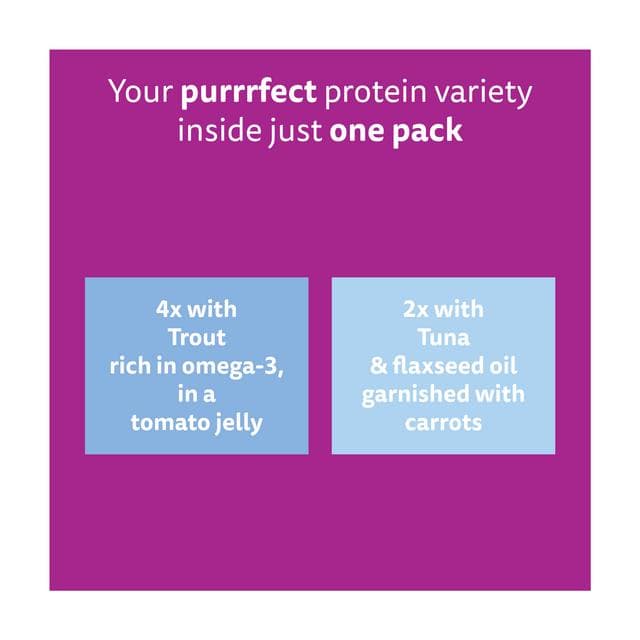 Whiskas Superfoods 6 x 50g 1+ Fish in Jelly Wet Cat Food Pouches - gallery image 5