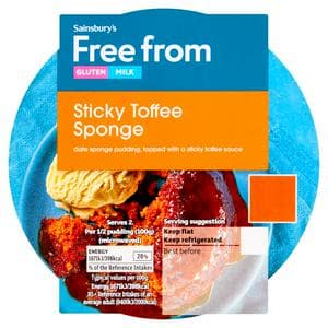 Sainsbury's Free From 200g Sticky Toffee Sponge Pudding