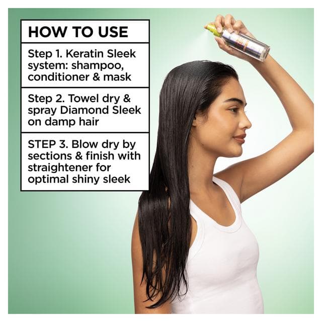 Garnier Fructis Keratin Sleek 150ml Shine Coat Smoothing Spray - gallery image 4