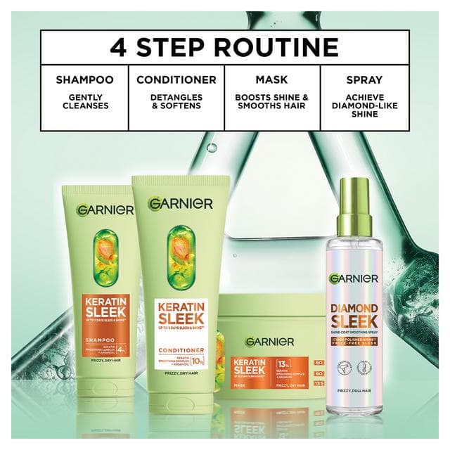 Garnier Fructis Keratin Sleek 150ml Shine Coat Smoothing Spray - gallery image 5