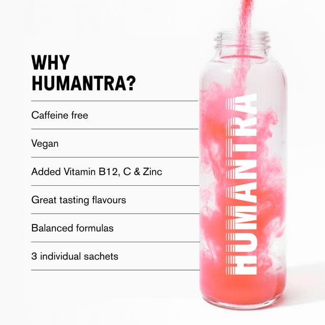 Humantra 3 x 3.6g Berry Pomegranate Zero Sugar Electrolyte Drink Sachets - gallery image 3