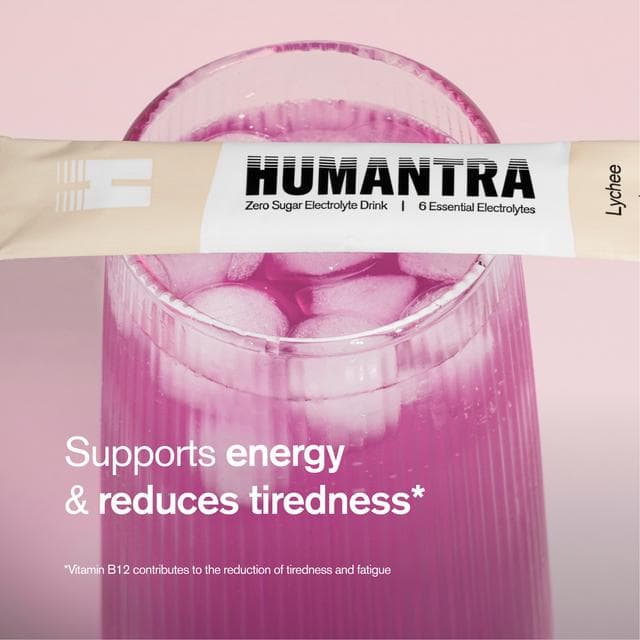 Humantra 6 x 3.9g Lychee Zero Sugar Electrolyte Drink Hydration Sachets - gallery image 2