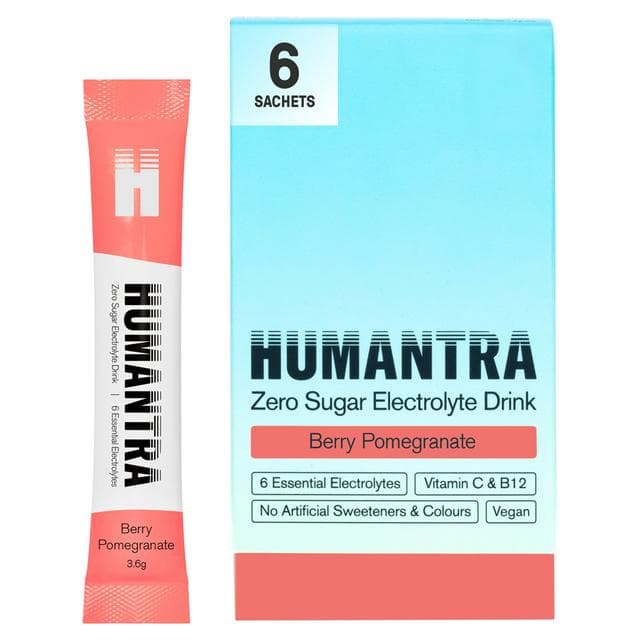 Humantra 6 x 3.6g Berry Pomegranate Zero Sugar Electrolyte Drink Sachets - gallery image 1