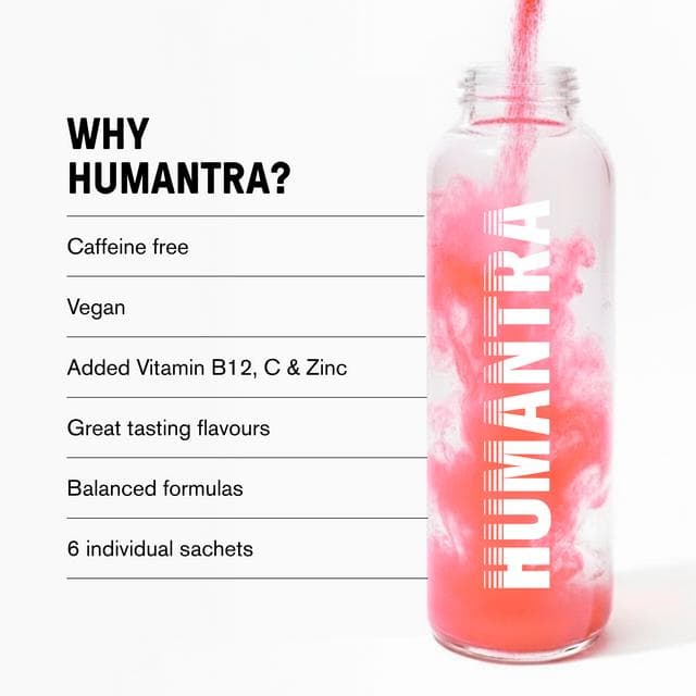 Humantra 6 x 3.6g Berry Pomegranate Zero Sugar Electrolyte Drink Hydration Sachets - gallery image 3
