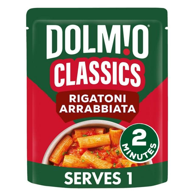 Dolmio 250g Classics Rigatoni Arrabiata Pasta Ready Meal - gallery image 1