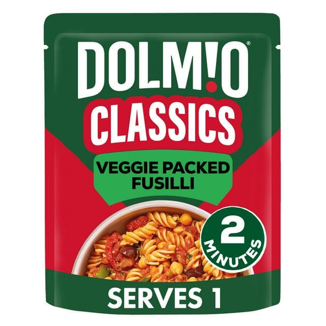 Dolmio 250g Classics Veggie Packed Fusilli Pasta Ready Meal - gallery image 1