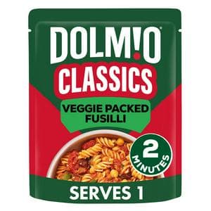 Dolmio 250g Classics Veggie Packed Fusilli Pasta Ready Meal