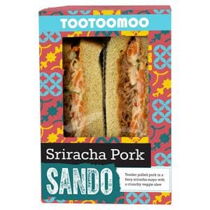 Tootoomoo Sriracha Pork Sando Sandwich