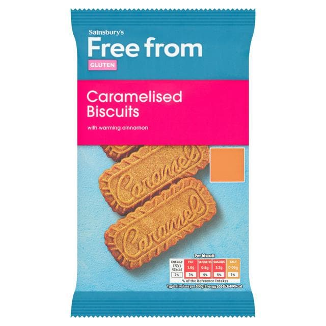 Sainsbury's Free From 141g Caramelised Biscuits - gallery image 1