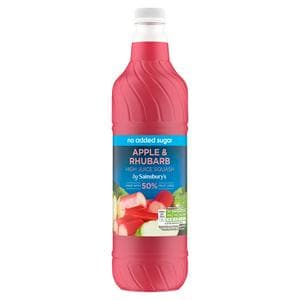 Sainsbury's 1L Apple & Rhubarb High Juice Squash