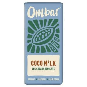 Ombar 70g Coco M'lk 55% Cacao Chocolate Bar