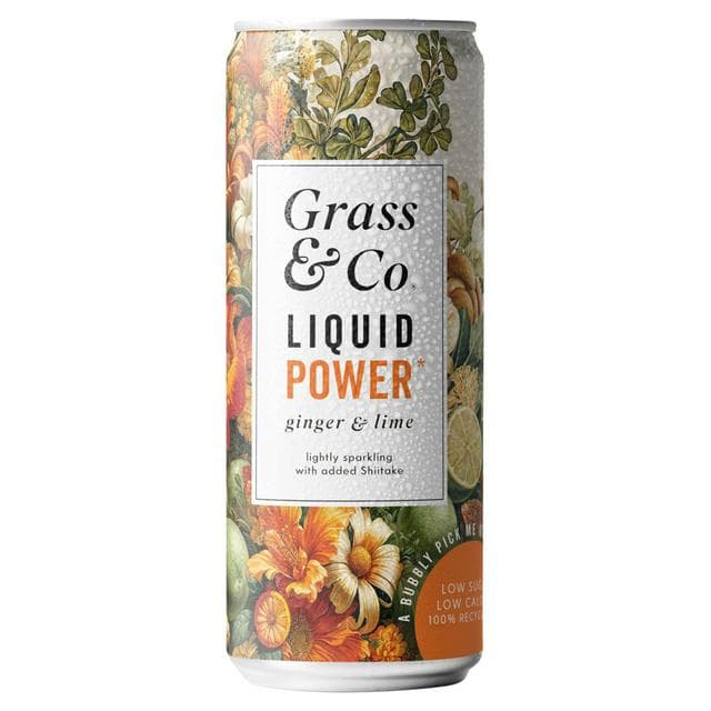 Grass & Co. 250ml Liquid Power Ginger & Lime Functional Drink - gallery image 1