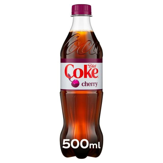 Diet Coke Cherry Cola 500ml Bottle - gallery image 1