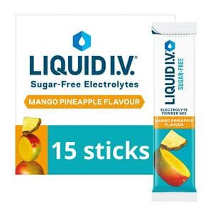 Liquid IV Sugar Free 15 x Sachets Mango Pineapple Daily Hydration Electrolyte Powder Mix