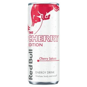 Red Bull 4 x 250ml Cherry Energy Drink, Spring Edition