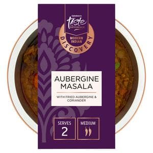 Sainsbury's Discovery 300g Aubergine Masala with Fried Aubergine & Coriander, Taste the Difference