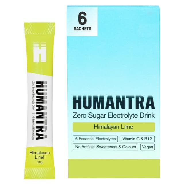 Humantra 6 x 3.6g Himalayan Lime Zero Sugar Electrolyte Drink Sachets - gallery image 1