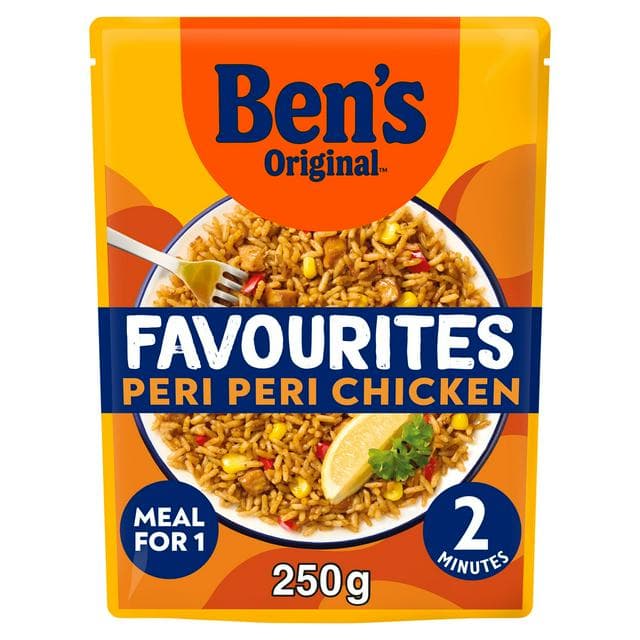 Ben's Original 250g Favourites Peri Peri Chicken & Vegetable Microwave Rice Meal - gallery image 1