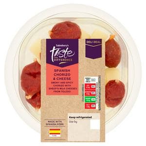 Sainsbury's 100g Spanish Chorizo & Cheese, Taste the Difference