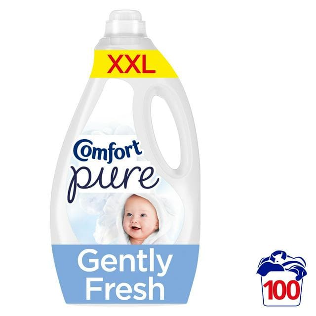 Comfort 100 Washes Pure Gently Fresh Fabric Conditioner 3L - gallery image 1
