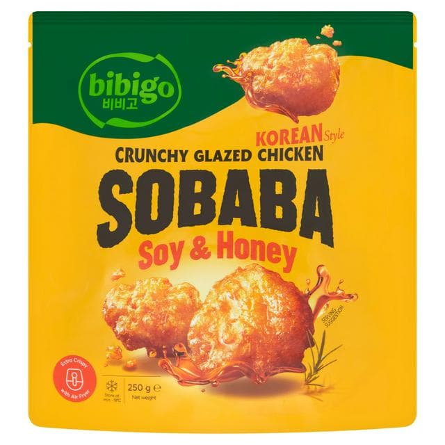 Bibigo 250g Korean Style Crunchy Glazed Chicken Sobaba Soy & Honey - gallery image 1