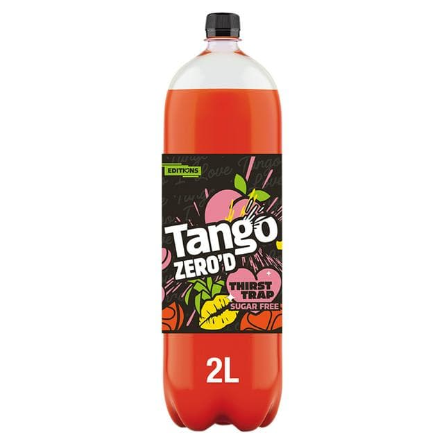 Tango 2L Zero'd Thirst Trap Peach, Pineapple & Orange Sugar Free Soft Drink Bottle - gallery image 1