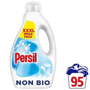 Persil 95 Washes Non Bio Laundry Washing Liquid Detergent 2.565L