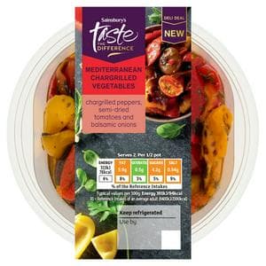 Sainsbury's 160g Mediterranean Chargrilled Vegetables, Taste the Difference