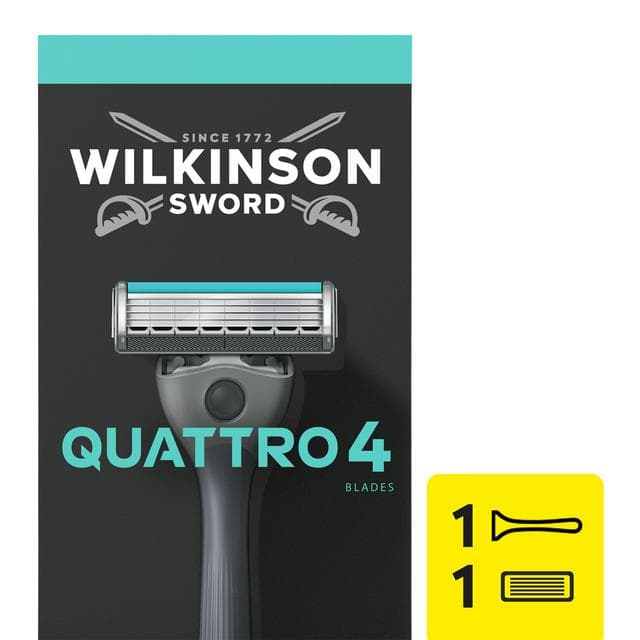 Wilkinson Sword Quattro Mens Razor Pack - gallery image 1