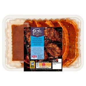 Sainsbury's 4 x British Texan Pork Loin Steaks 480g