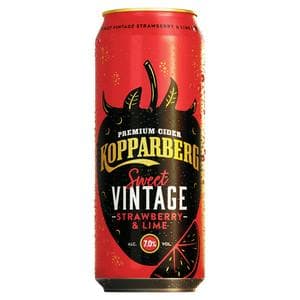 Kopparberg 500ml Sweet Vintage Strawberry & Lime Premium Cider Can