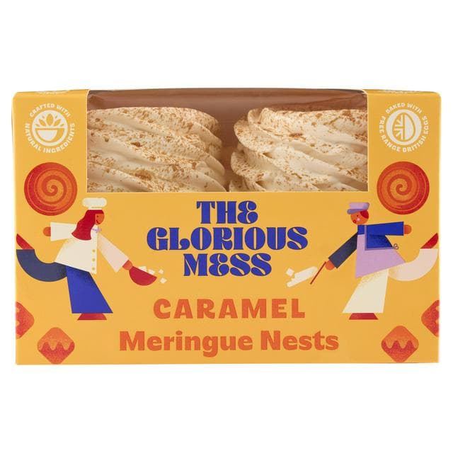 The Glorious Mess 4 x Caramel Meringue Nests Dessert Box - gallery image 1