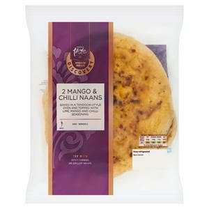 Sainsbury's Discovery 2 x Mango & Chilli Naans, Taste the Difference 260g